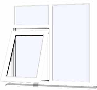 White UPVC Window Style 41