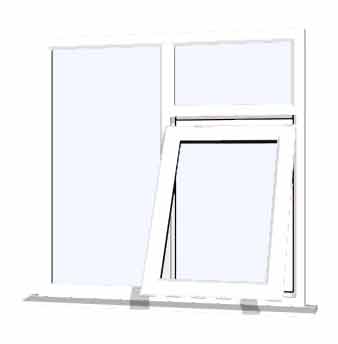 White UPVC Window Style 42