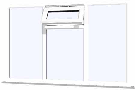 White UPVC Window Style 43