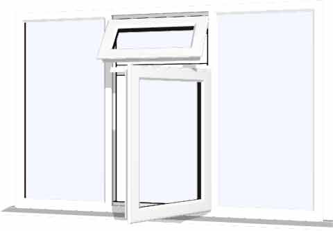 White UPVC Window Style 47