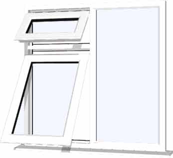 White UPVC Window Style 56