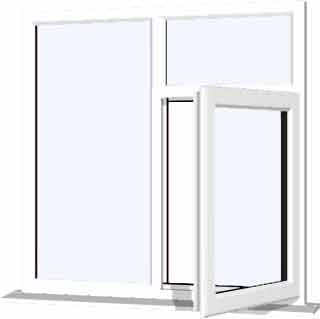White UPVC Window Style 59
