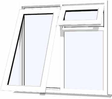 White UPVC Window Style 61