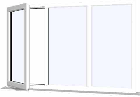 White UPVC Window Style 63