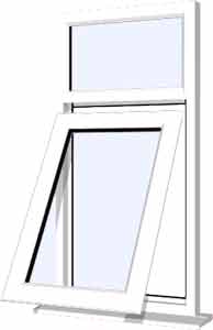 White UPVC Window Style 7