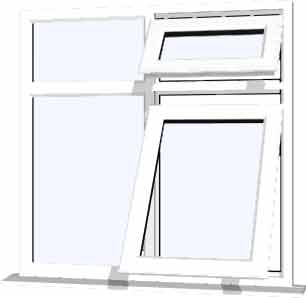 White UPVC Window Style 72