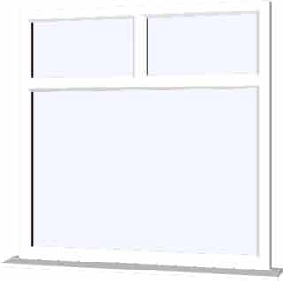 White UPVC Window Style 77