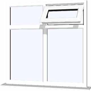 White UPVC Window Style 81