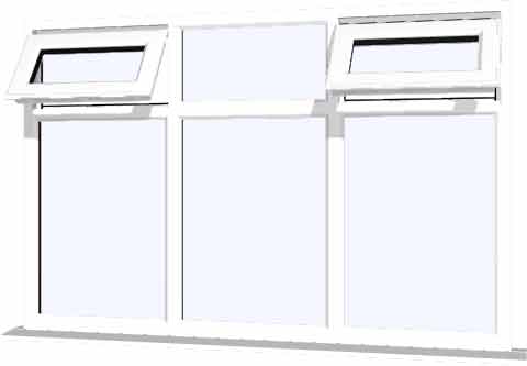 White UPVC Window Style 82