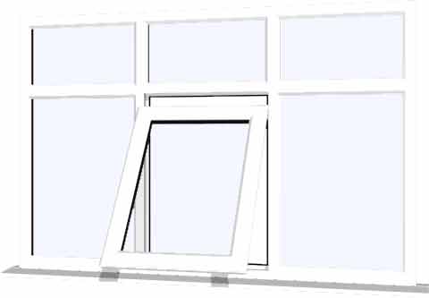 White UPVC Window Style 83