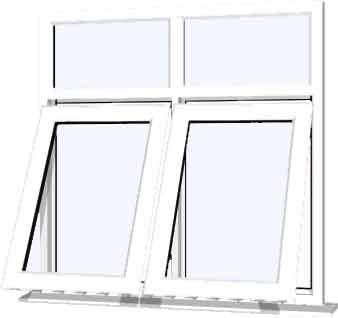White UPVC Window Style 84