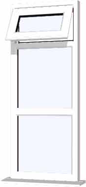 White UPVC Window Style 88