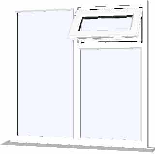 White UPVC Window Style 89
